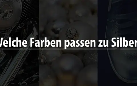 Welche Farben passen zu Silber? Ein Motorrad, Weihnachtsdeko und ein Sneaker zeigen die Vielseitigkeit von Silber.